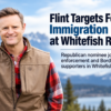 Flint Targets Forstag’s Immigration Record at Whitefish Rally